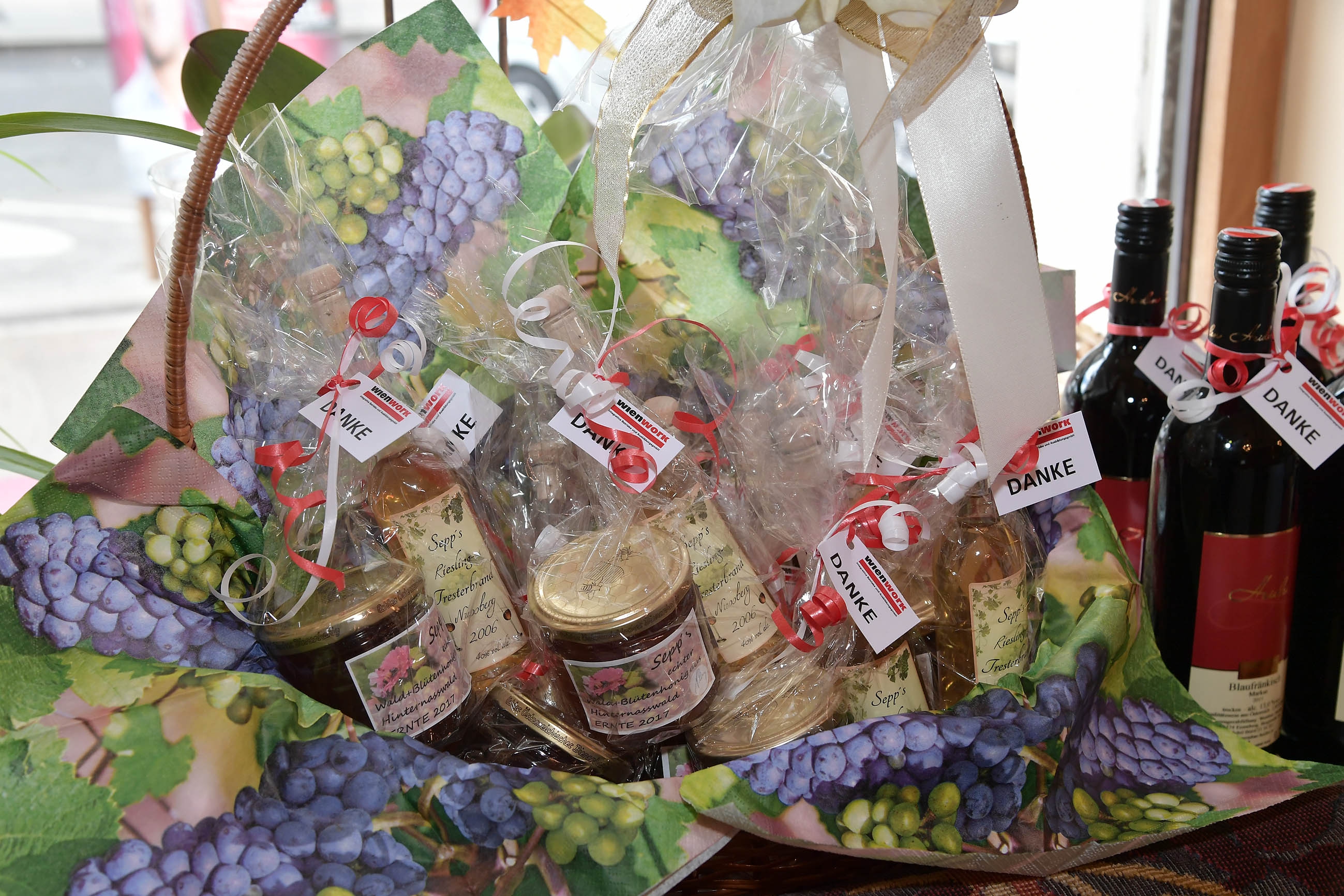 Weinherbst_Kundenevent2017_Geschenke für die KundInnen © Wien Work