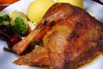 Gänsekeule mit Erdäpfelknödel © pixabay